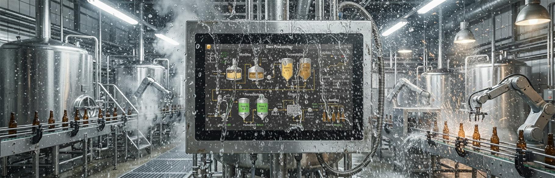Sihovision industrial panel PCs performing in a brewery